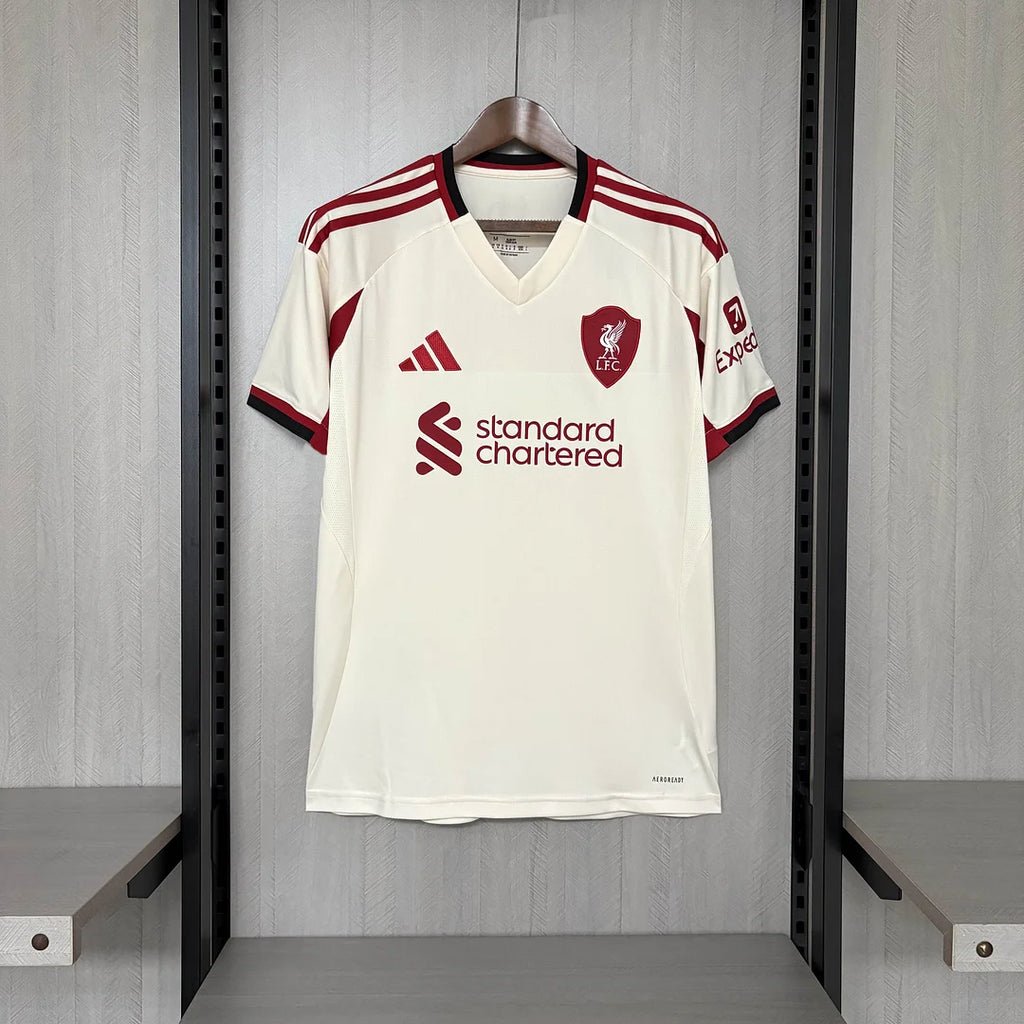Liverpool's away jersey 2025/2026